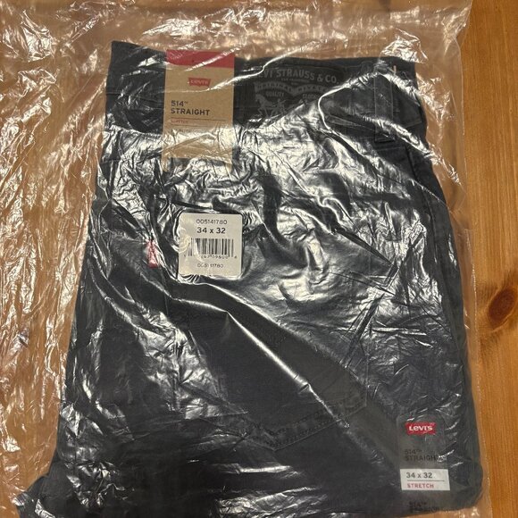 Levi's 514 Straight Fit 34x32 Light Blue Jeans Chinos - Picture 1 of 6